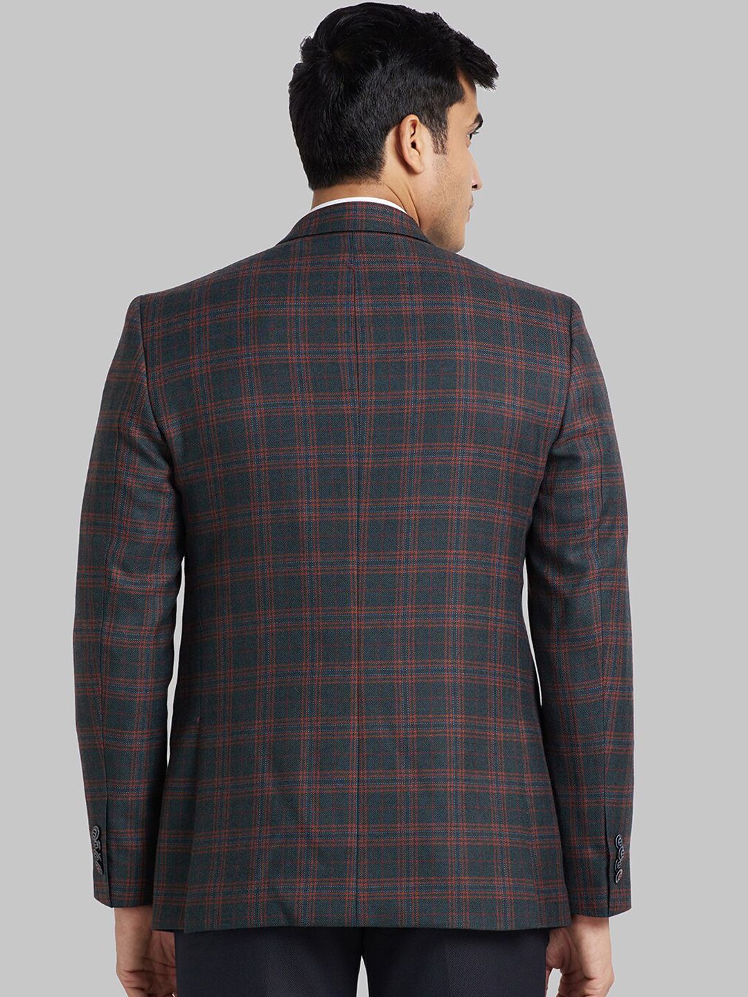 Raymond Checked Single Breasted Formal Blazer