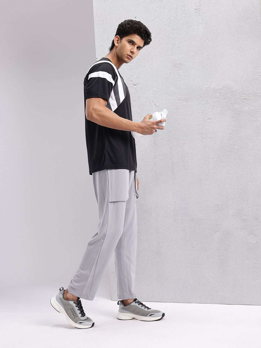 HRX by Hrithik Roshan Men Striped Rapid-Dry Running T-shirt