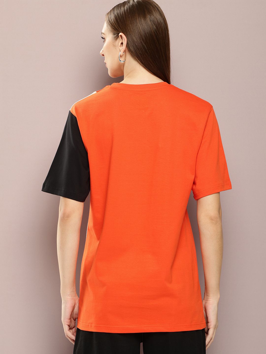 DILLINGER Women Typography Printed Oversized T-shirt