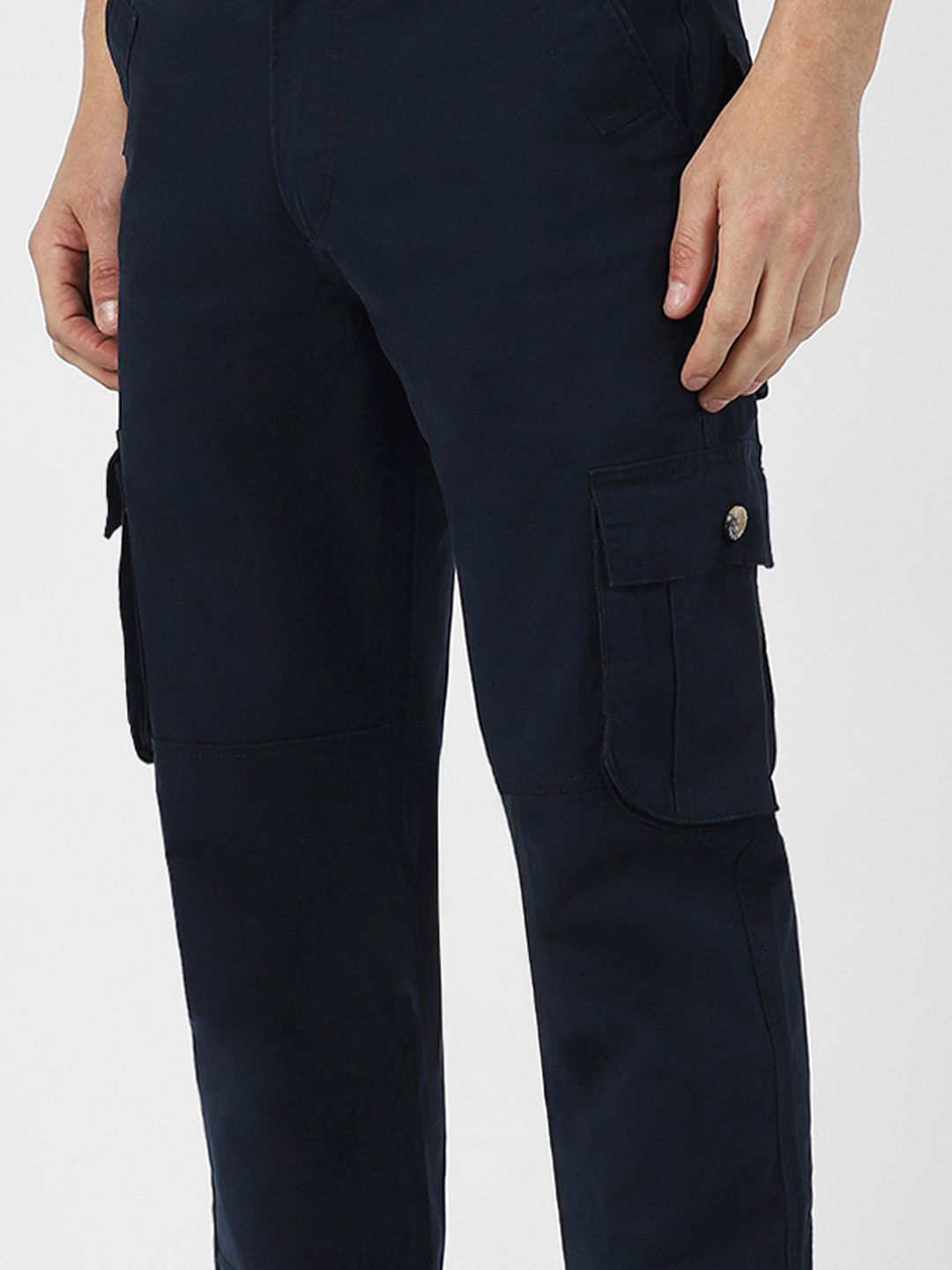 Urbano Fashion Men Mid-Rise Cargos Trousers