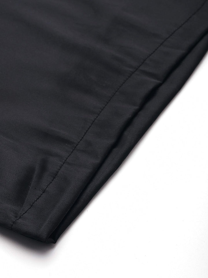 DressBerry Women Satin Finish Cargo Style Pleated Trousers