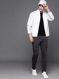 HRX by Hrithik Roshan Rapid-Dry & ANti-Microbial Finish Typography Printed Tailored Jacket