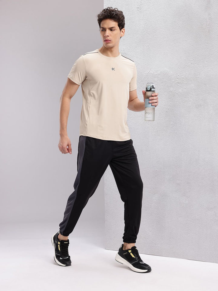 HRX by Hrithik Roshan Men Solid Round Neck Running T-shirt with Perforations