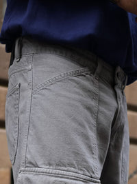 Powerlook Men Baggy Fit Mid Rise Clean Look Heavy Fade Cargos Jeans