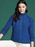 DressBerry Cable Knit Turtle Neck Pullover