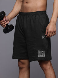 HRX by Hrithik Roshan Men Typography Print Training Shorts