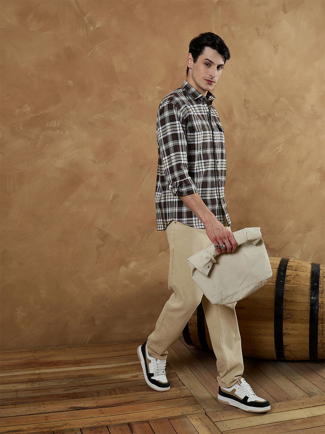 Oversized Checkered Shirt