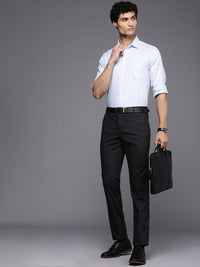Raymond Men Checked Slim Fit Formal Trousers