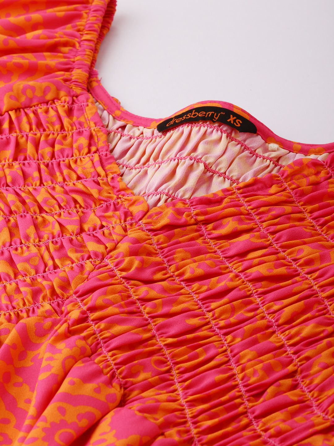 DressBerry Smokin' Hot Printed Empire Dress