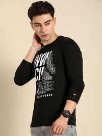 Being Human Clothing Men Typography Printed T-shirt