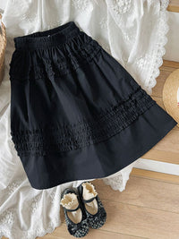 YK Girls Cotton A-Line Skirt