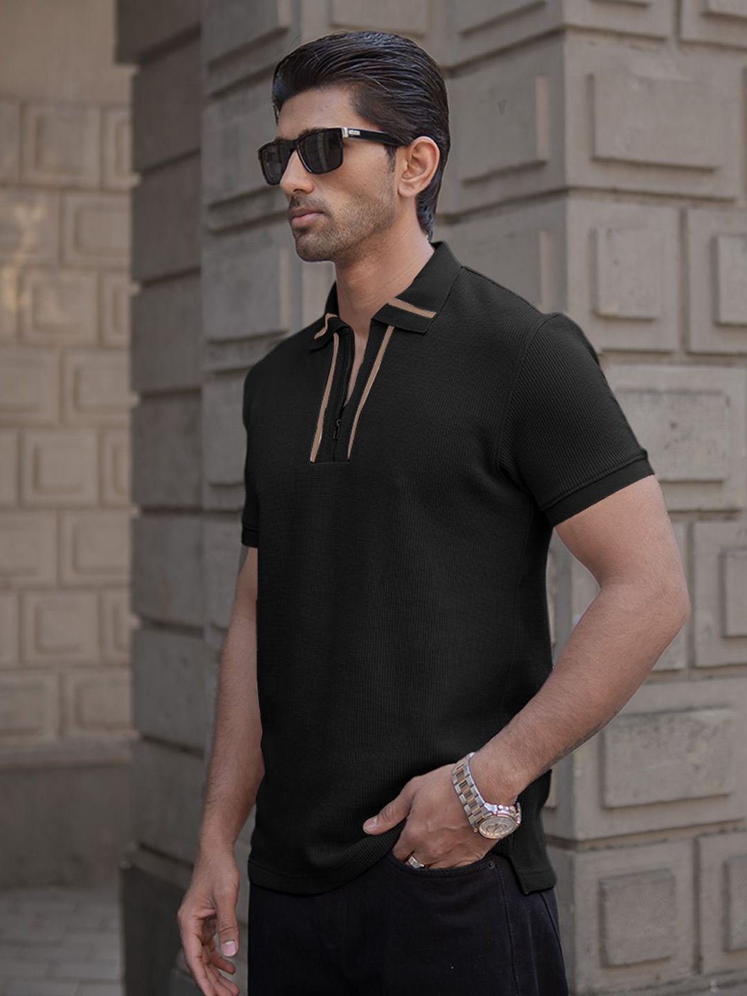 Powerlook Men Polo Collar T-shirt