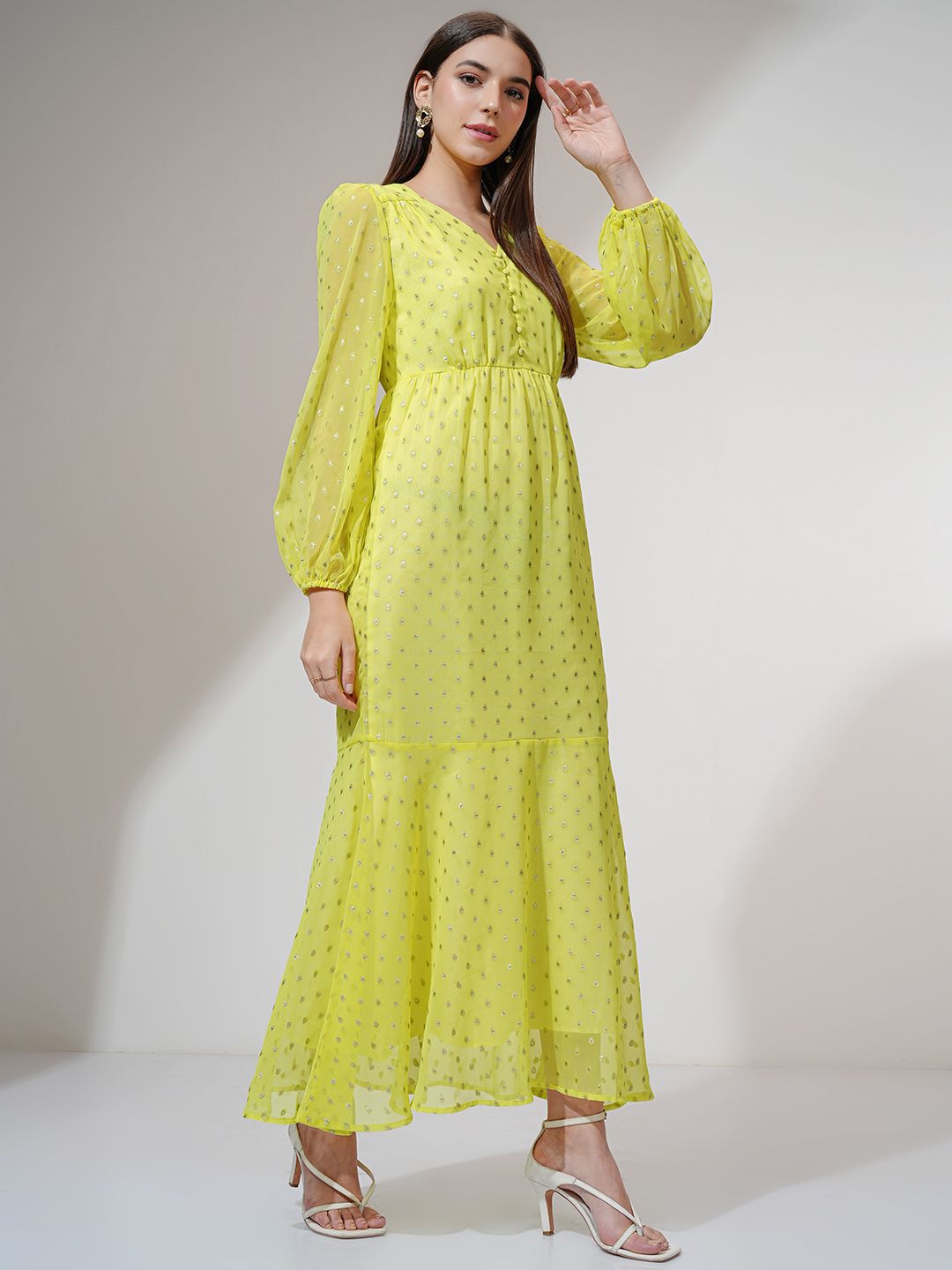 Vishudh Women Ethnic Motifs Printed Maxi Dress