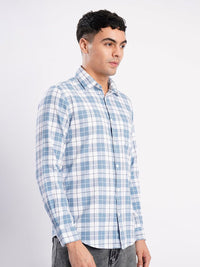 Bene Kleed Men Slim Fit Checked Cotton Casual Shirt