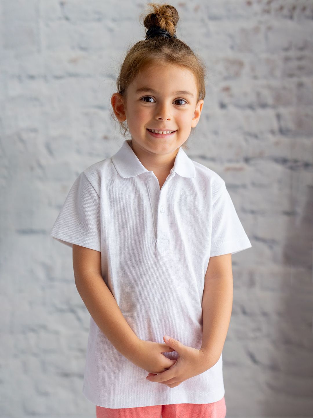 YK Boys Solid Polo Collar Cotton T-shirt
