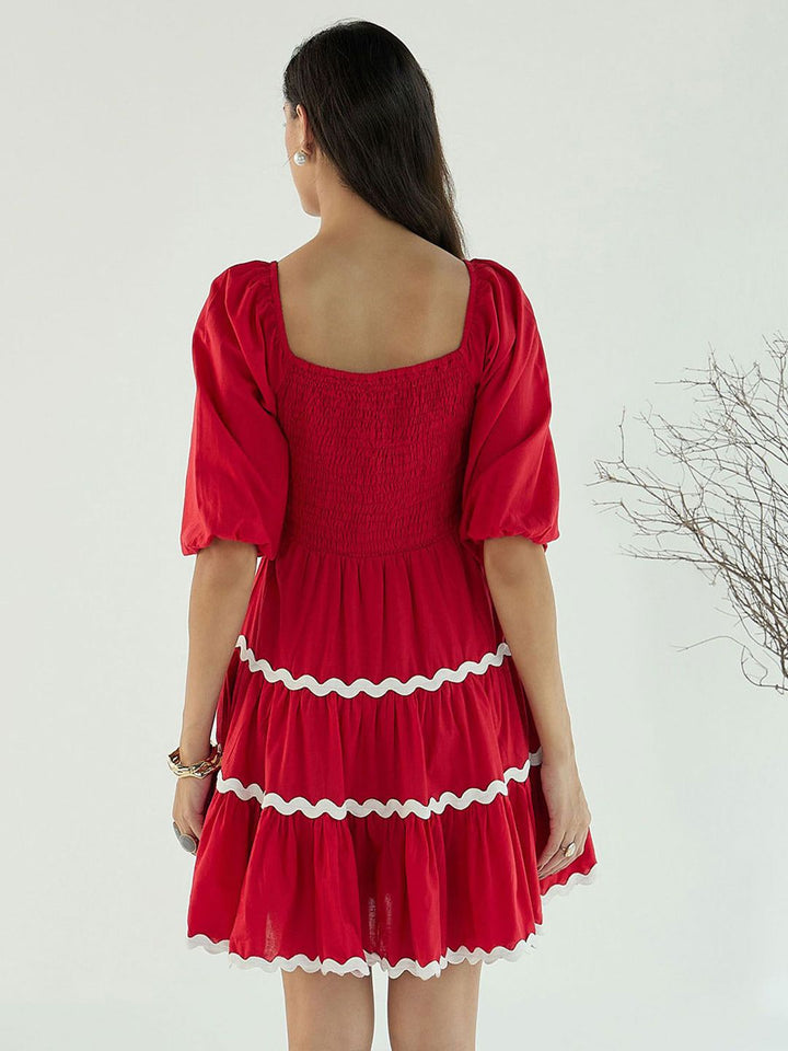 Pink Paprika by SASSAFRAS Women Fit & Flare Dress