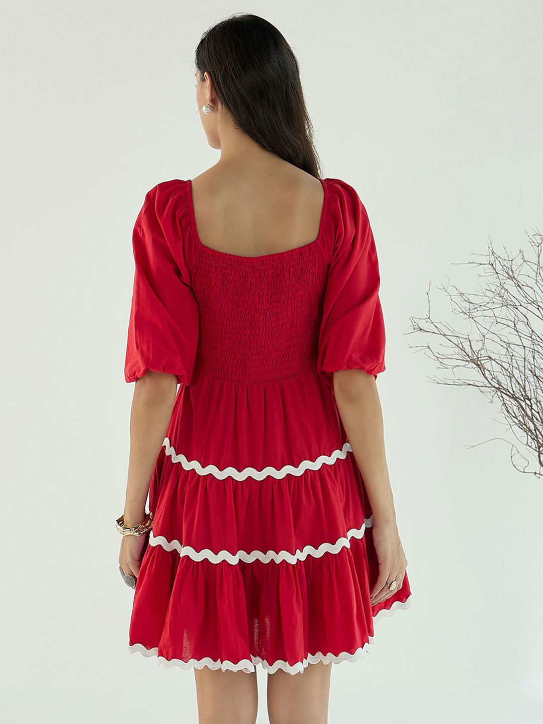 Pink Paprika by SASSAFRAS Women Fit & Flare Dress