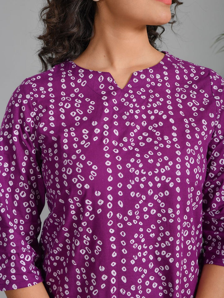 SANSKRUTIHOMES Women Pure Cotton Printed Night suit