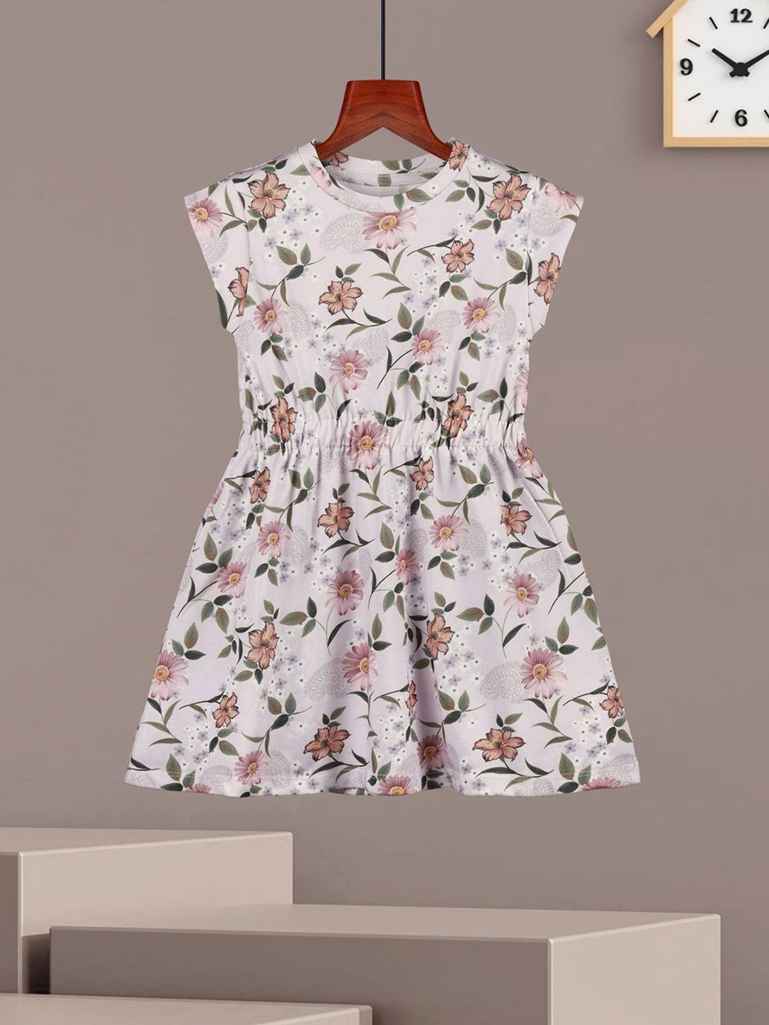 HELLCAT Girls Printed Cotton A-Line Dress - Pack of 2