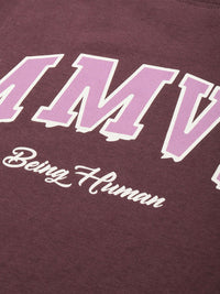 Being Human Typography Printed Drop-Shoulder Sleeves Pure Cotton T-shirt