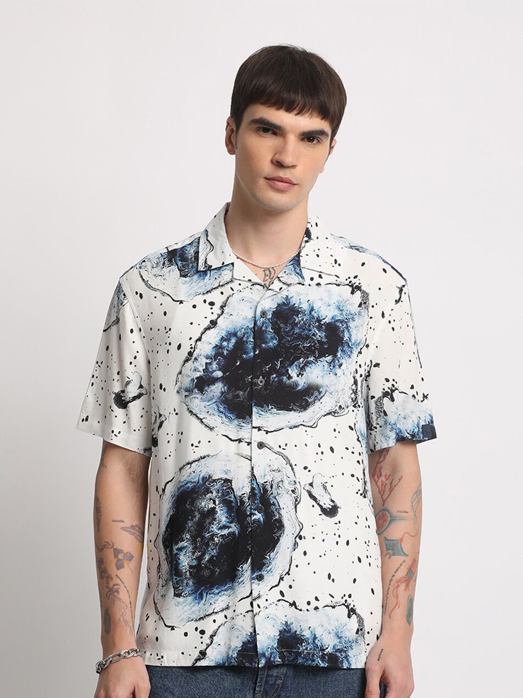 THE BEAR HOUSE Abstract Printed Casual Shirt