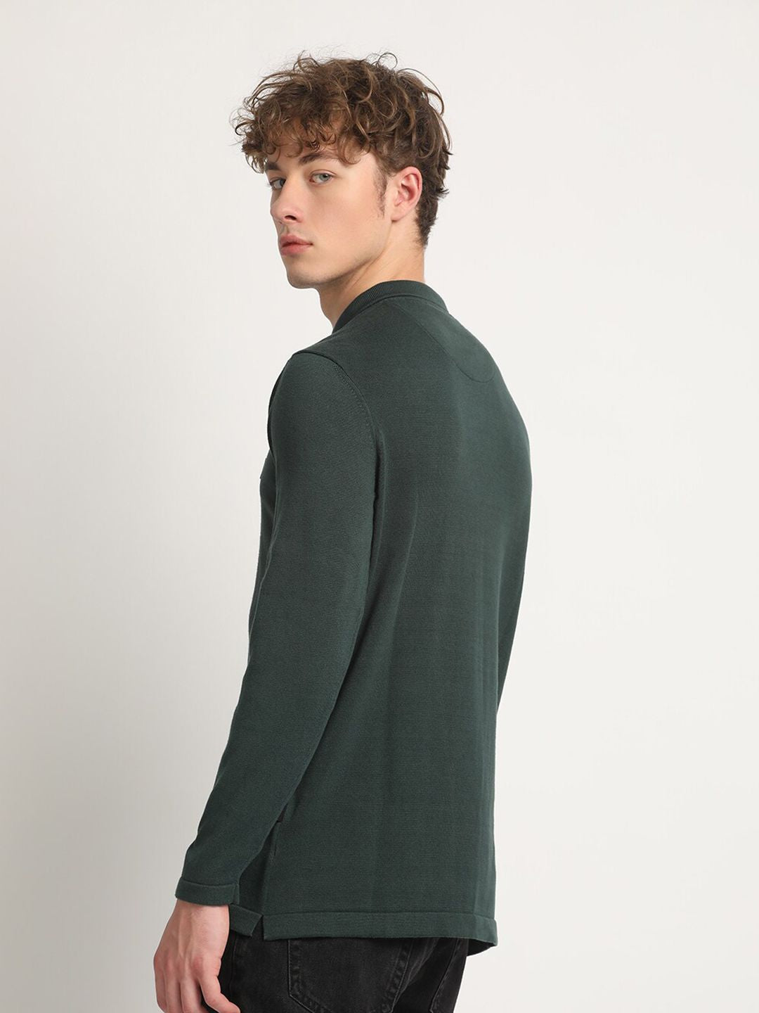 THE BEAR HOUSE Polo Collar Slim Fit Pure Cotton T-shirt