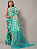 KALINI Floral Printed Zari Saree