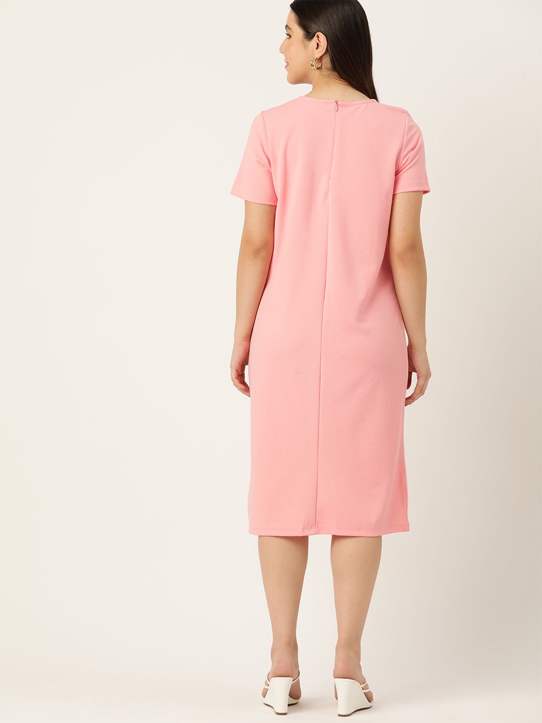 DressBerry Round Neck A-Line Dress