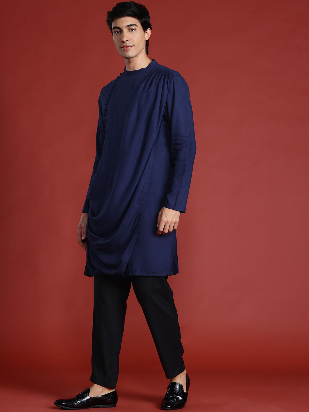 Anouk Gathered Detail Kurta Set