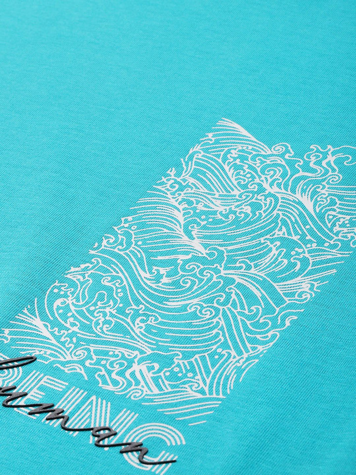 Being Human Pure Cotton Graphic Printed Casual T-shirt