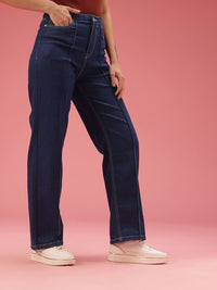 DressBerry Women Straight Fit High-Rise Jeans