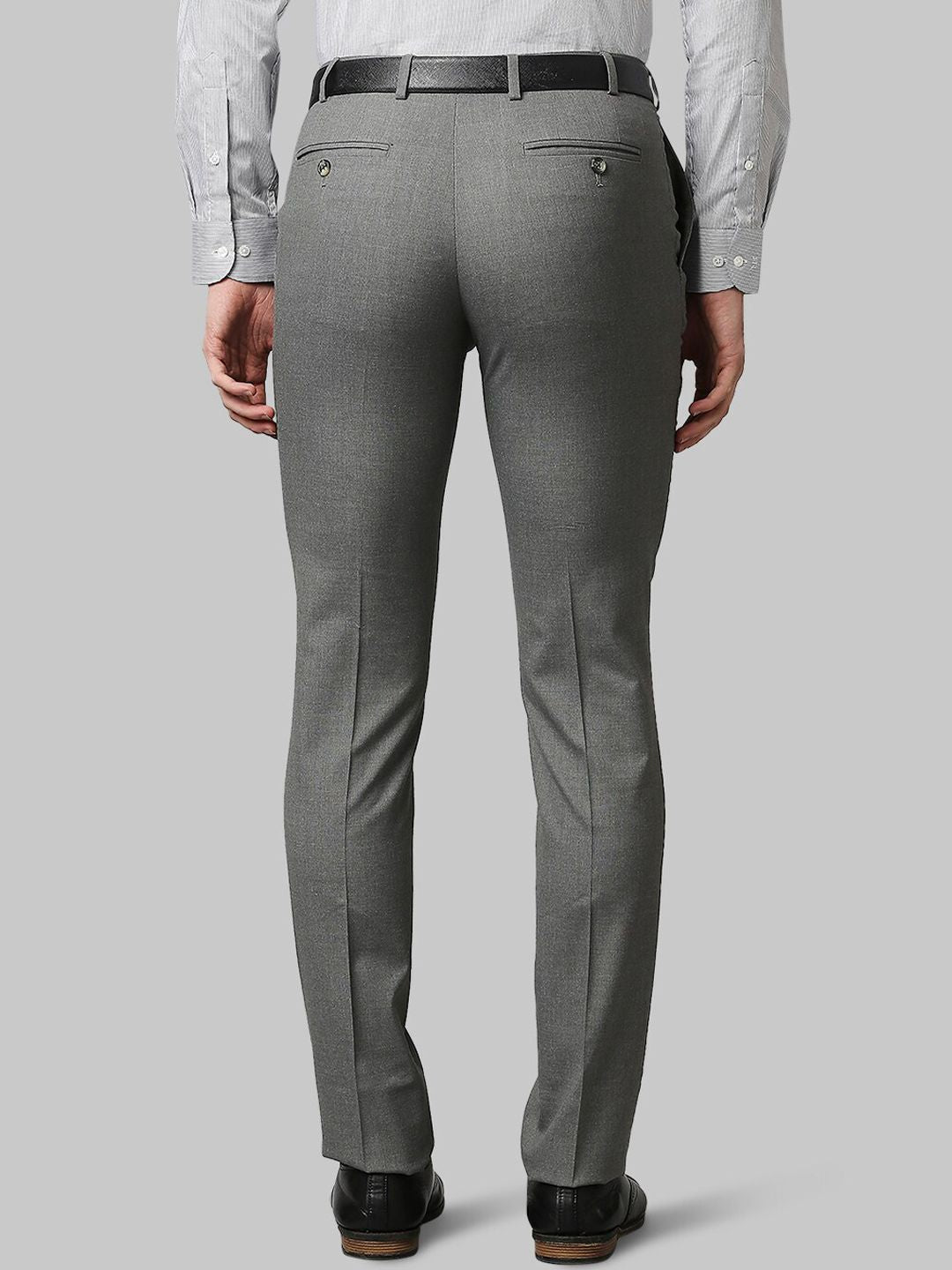 Raymond Men Grey Slim Fit Trousers