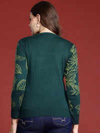 all about you Floral Acrylic Pullover