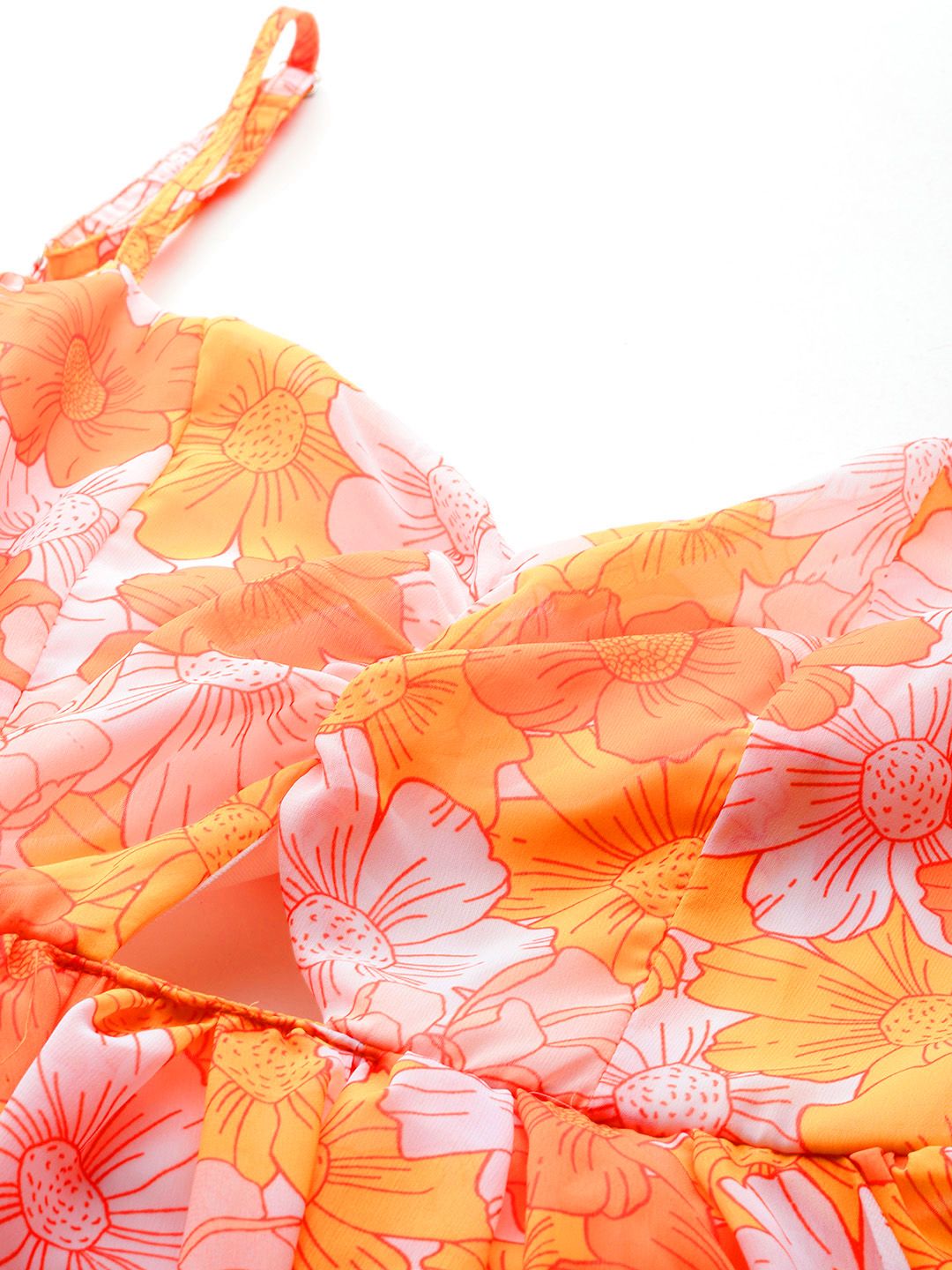 all about you Floral Print Cut-Out Maxi Dress