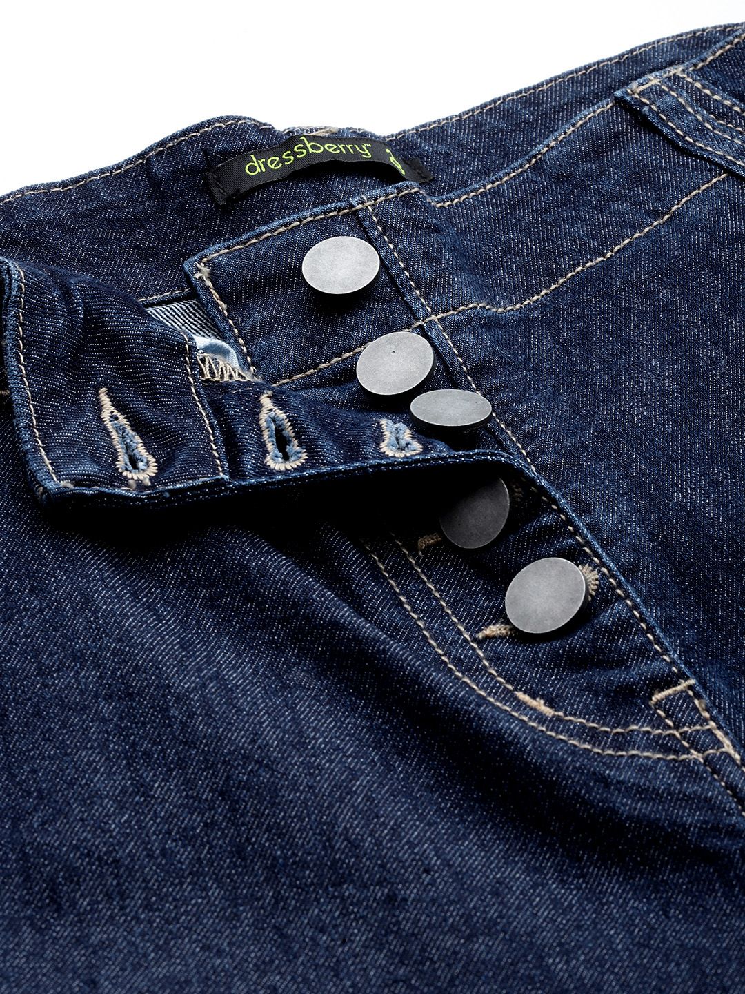 DressBerry Women Straight Fit High-Rise Stretchable Jeans