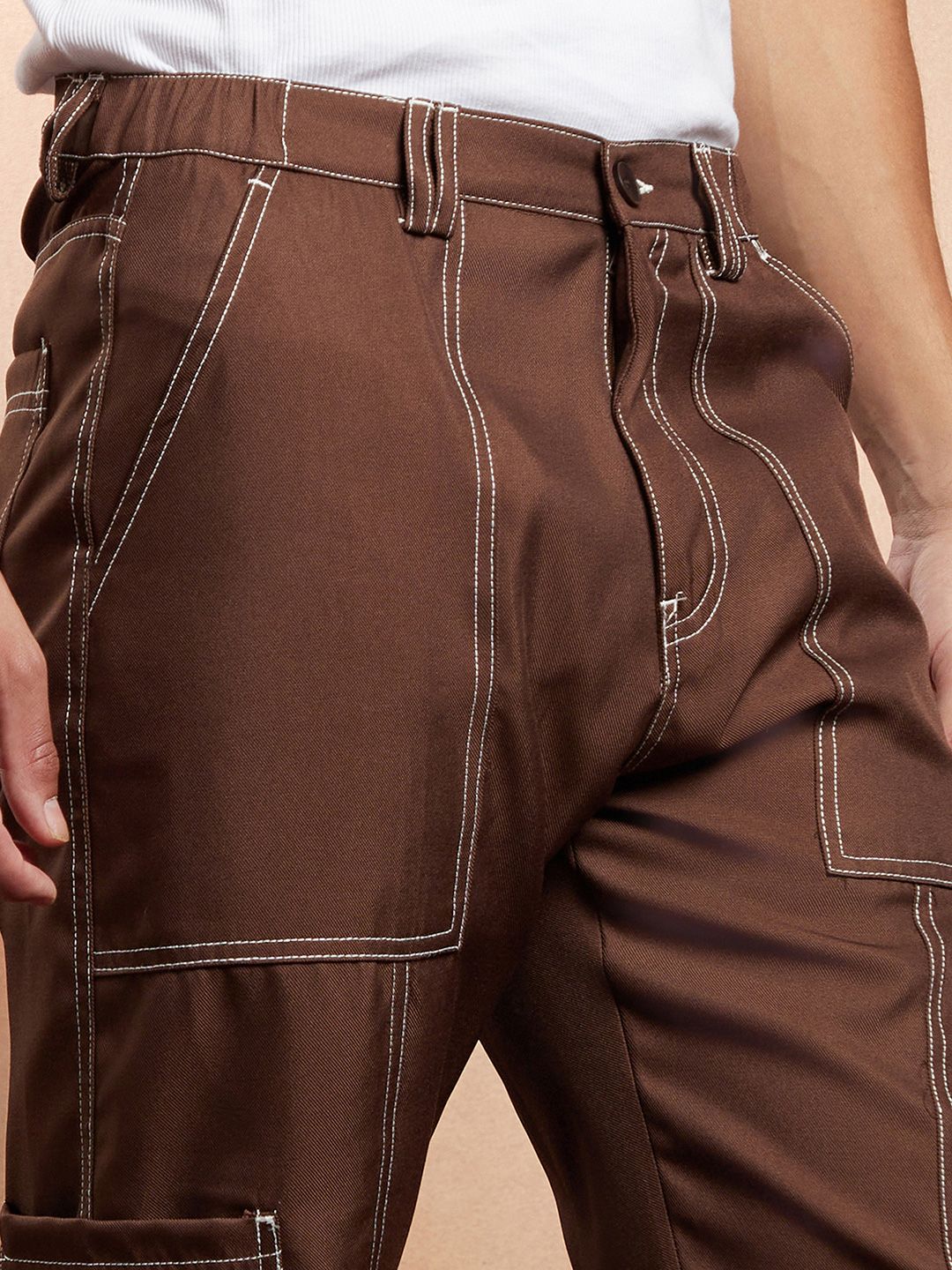 Campus Sutra Men Solid Comfort Trousers