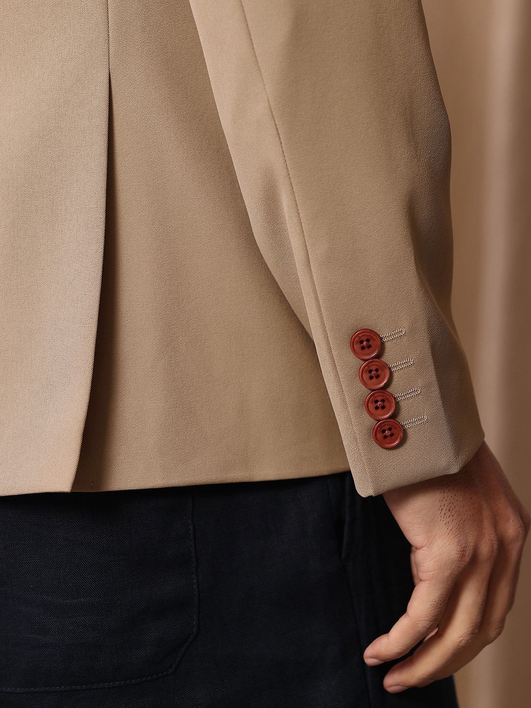 Mr Bowerbird Tailored Fit Double Breasted Casual Blazer