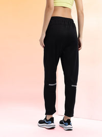 HRX by Hrithik Roshan Women Brand Logo Printed Rapid-Dry Cropped Running Track Pants