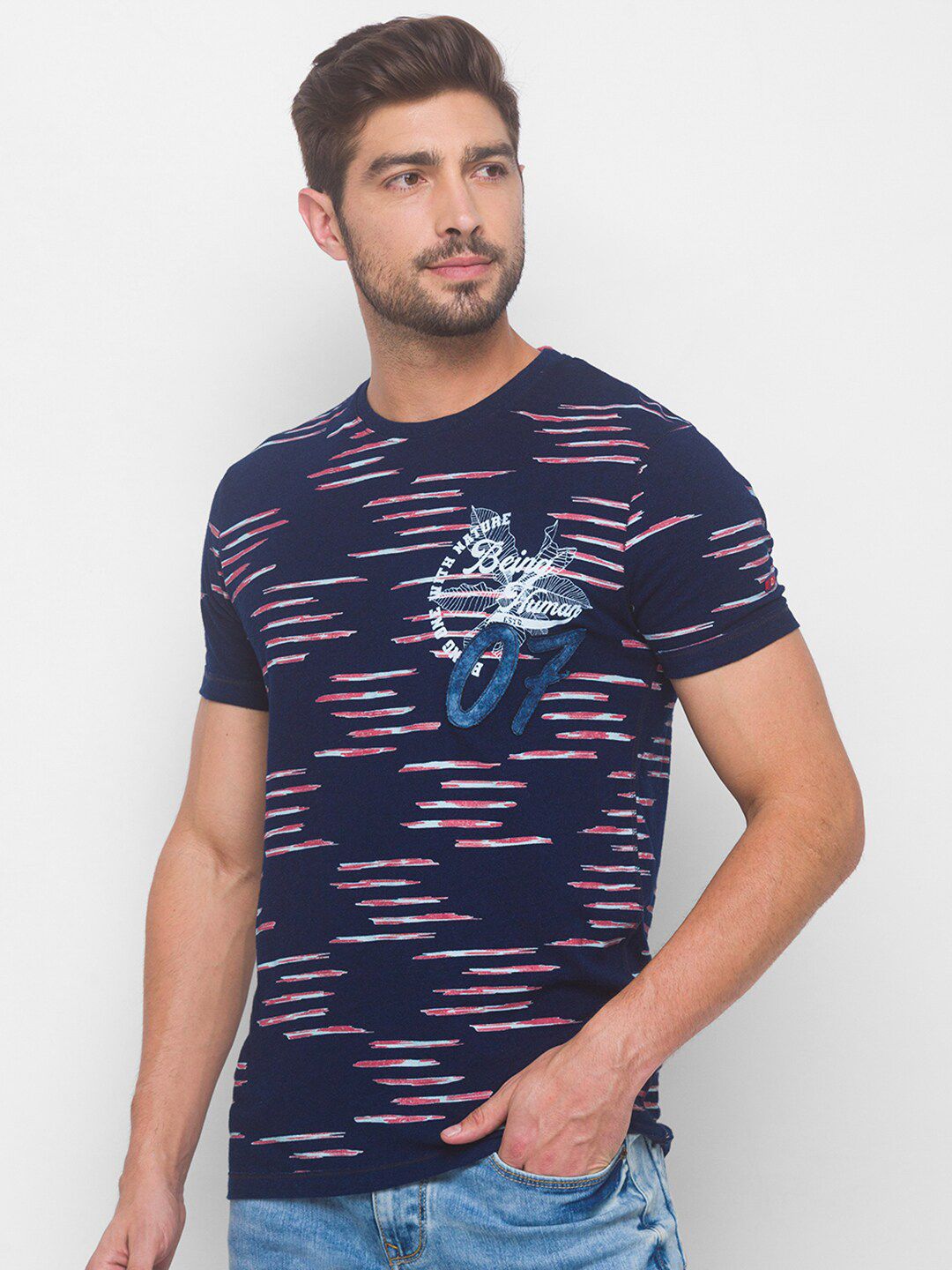 Being Human Printed Pure Cotton T-shirt