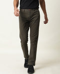 RARE RABBIT Men Trews-22 Mid-Rise Regular Fit Solid Trouser