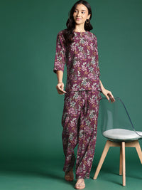 DressBerry Floral Printed Tunic With Trousers Co-Ords