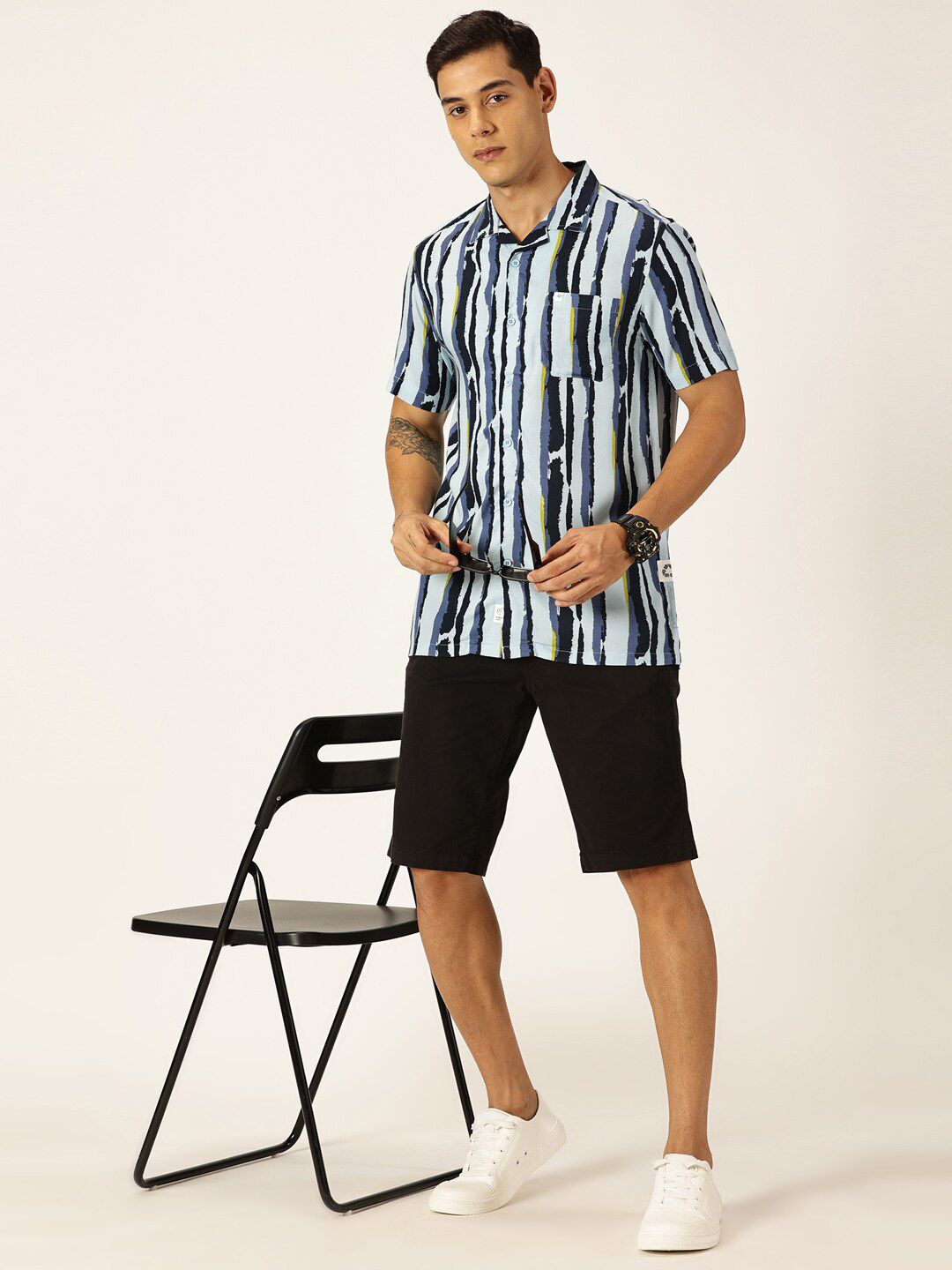 Thomas Scott Men Smart Printed Casual Shirt