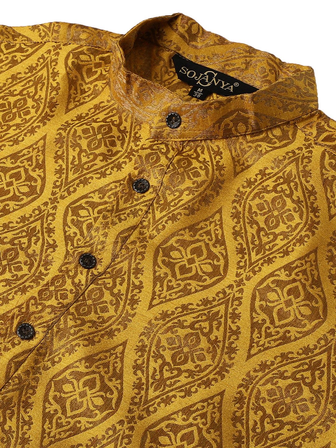 SOJANYA Motif Etnik Tenunan Rekaan Band Kolar Kurta Lurus