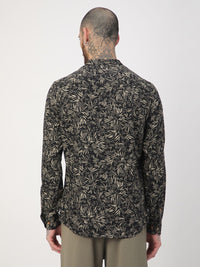 VASTRADO Leafy Printed Mandarin Collar Straight Kurta