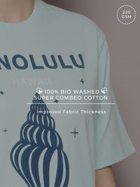 DILLINGER Graphic Printed Oversized Embossed Pure Cotton T-shirt