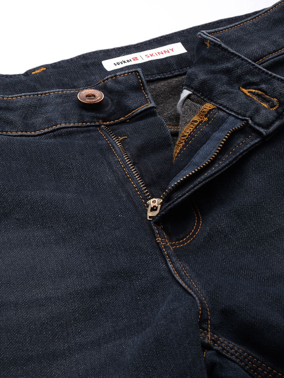SPYKAR Men Skinny Fit Low-Rise Light Fade Stretchable Jeans