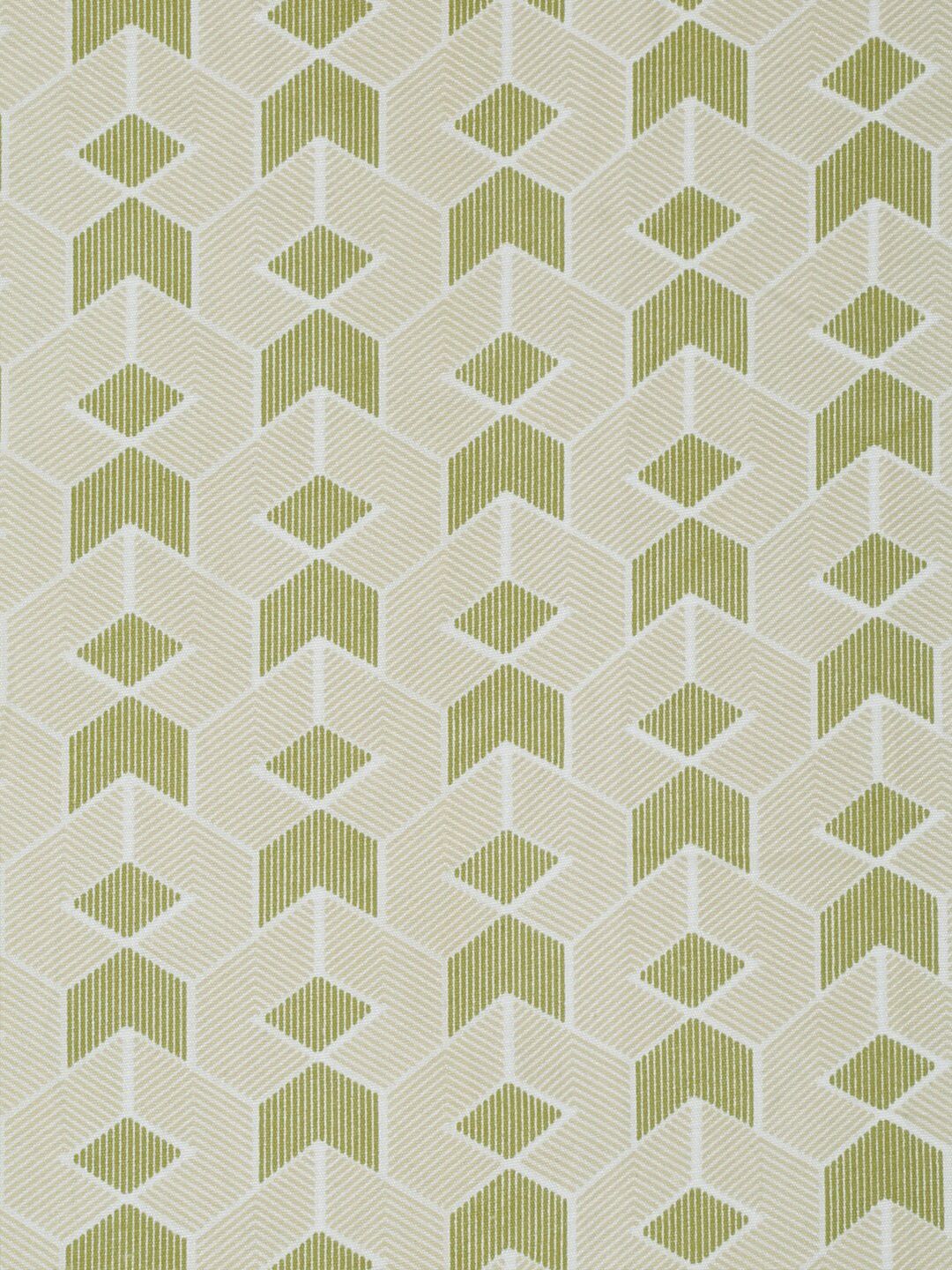 KLOTTHE Olive Geometric Fitted 300 TC King Fine Bedsheet with 2 Pillow Covers-250X220 cm