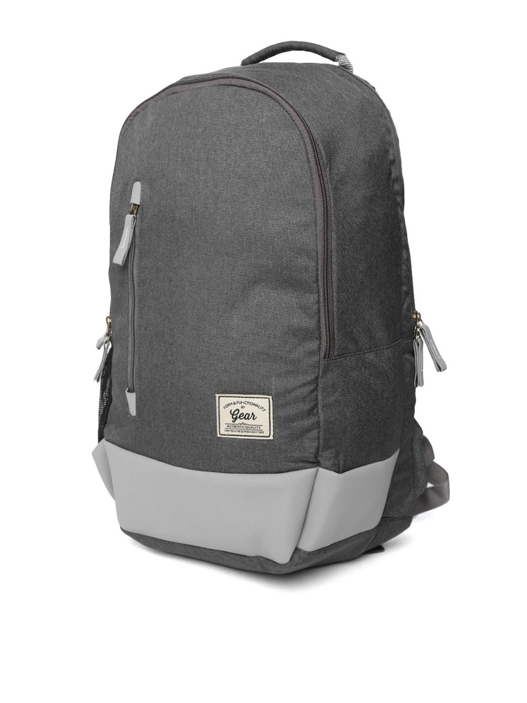 Gear Unisex Charcoal Grey Solid Backpack