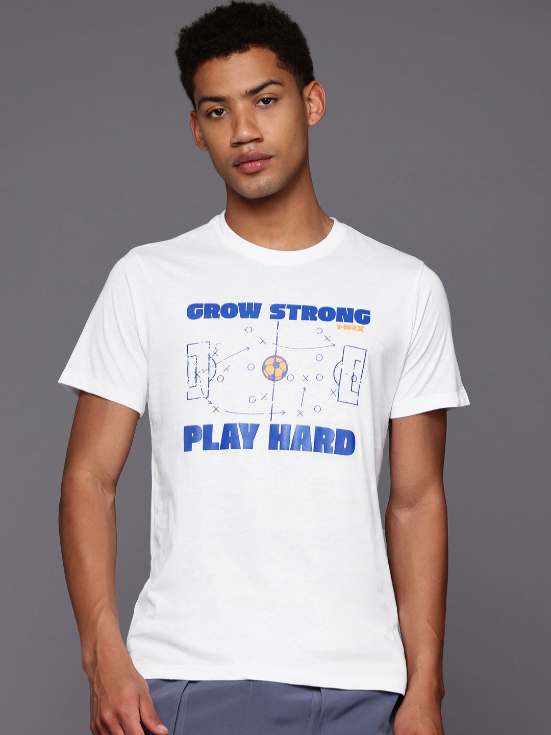 HRX by Hrithik Roshan Typography Print Regular Fit Lifestyle T-shirt