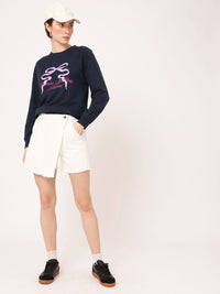 DressBerry Cotton Terry Relaxed Fit Sweatshirt